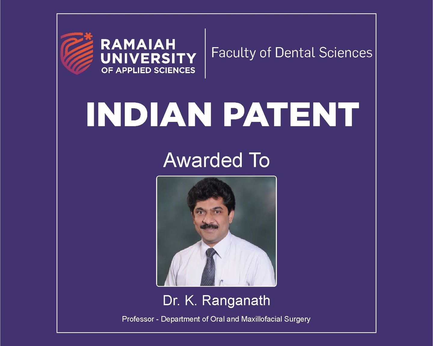 Ranganath&#x20;Patent&#x20;Award